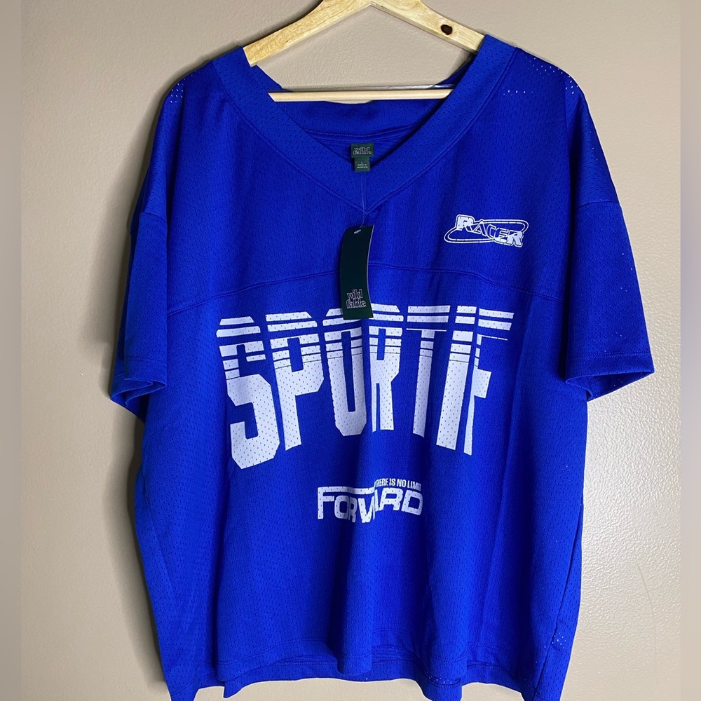 Wild Fable Royal Blue Mesh Jersey‎